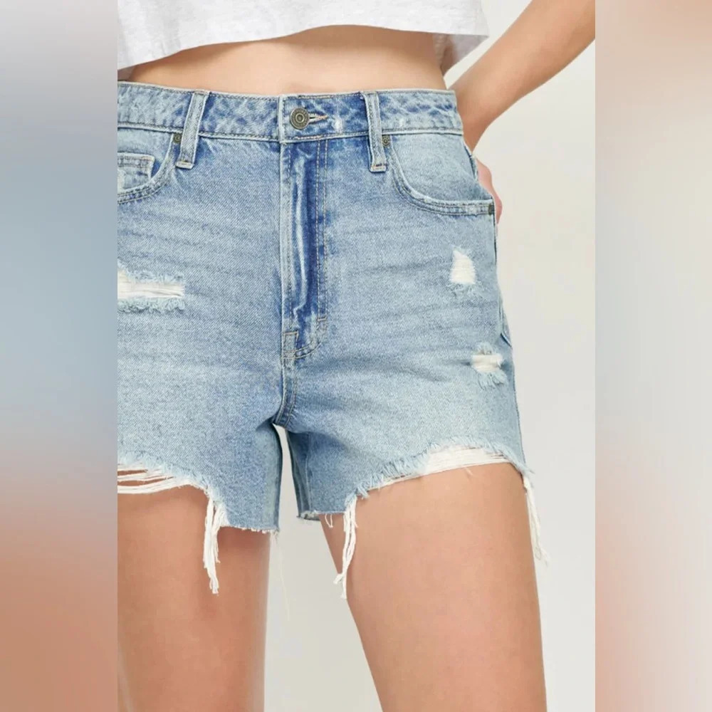 NOT FOR SALE Hidden Distressed Denim Shorts, size M - Picture 1 of 10